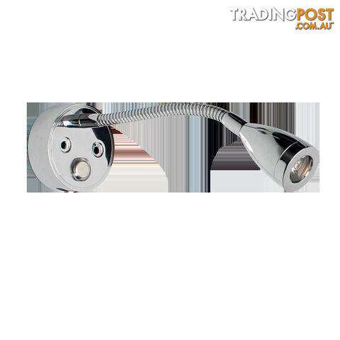 COAST RV 12V LED ALUMINIUM Reading Light with 2A USB.