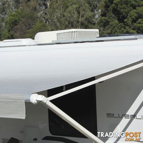 Carefree Silver Shale Fade Roll Out Awning (No Arms)
