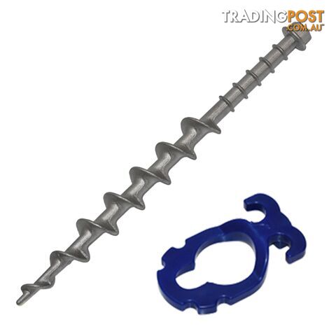 Large Alloy Screw In Peg with ABS Guyrope Holder Clip
