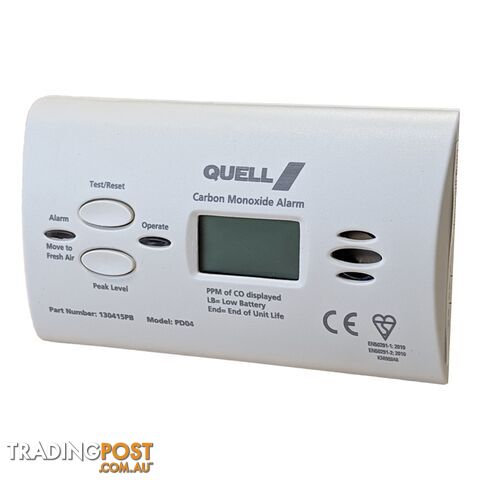 Quell PD04 Carbon Monoxide Digital Display Alarm