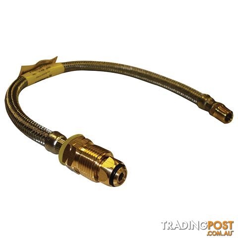 8mm S/S Flexible Hose 450mm For Single Bottle Kits