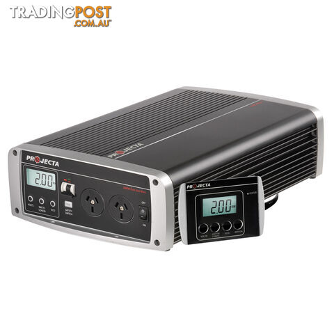 PROJECTA INTELLI-WAVE 2000W Pure Sine Inverter Features Eco Mode, RCD and AC...