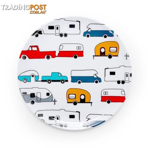 Camco Melamine Salad Plate, RV Pattern
