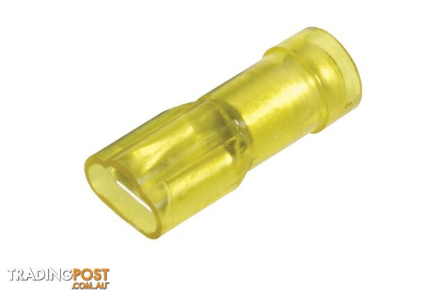 NARVA 6.3x0.8mm Trans-YELLOW Female Blade TERMINAL t/s 5-6mm - 100 Per Box....