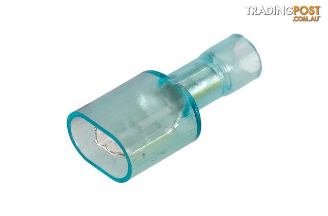 NARVA 6.3x0.8mm Trans-BLUE Male Blade TERMINAL t/s 4mm - 50 Per Box. 56112