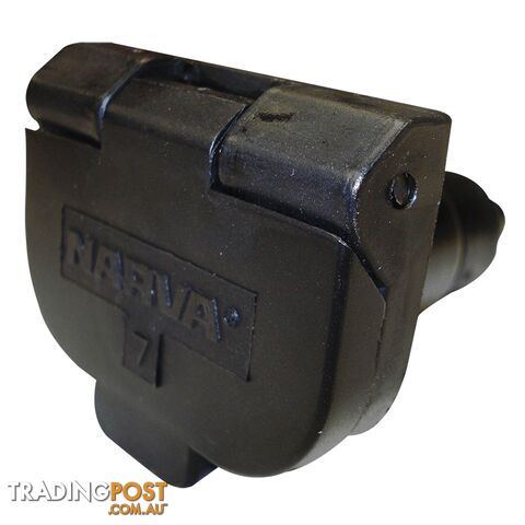 Narva Car Socket 7 Pin Small Round Plastic. Blister Pack.