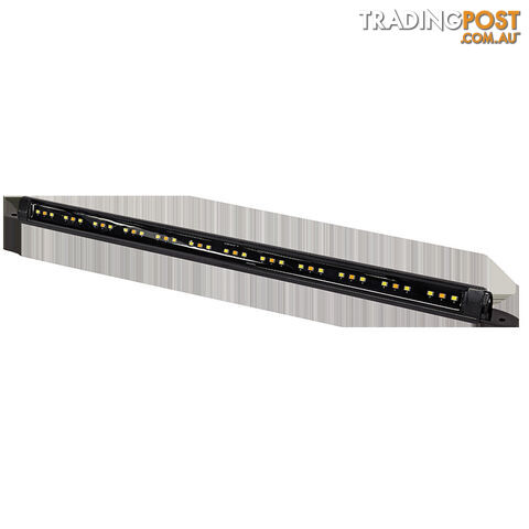 COAST RV Slimline 12V LED Awning Light | Dual Amber & White Light - Black 500mm...