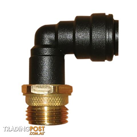 John Guest 1/2" Brass Male Adapter With 12mm Plastic Elbow