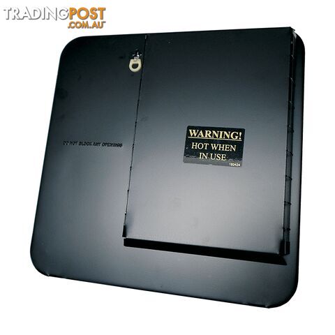 Black Suburban Water Heater Door
