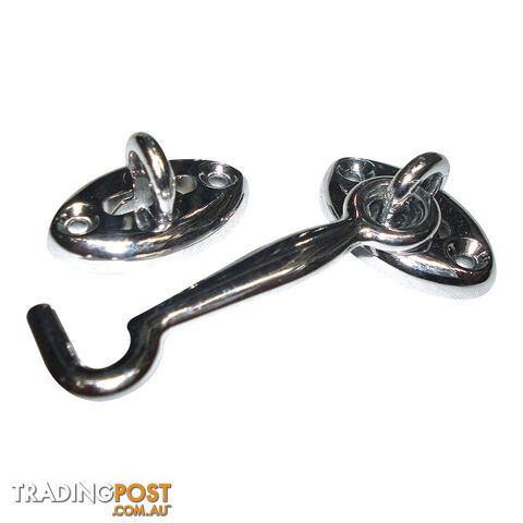 Chrome Cabin Hook (75mm)