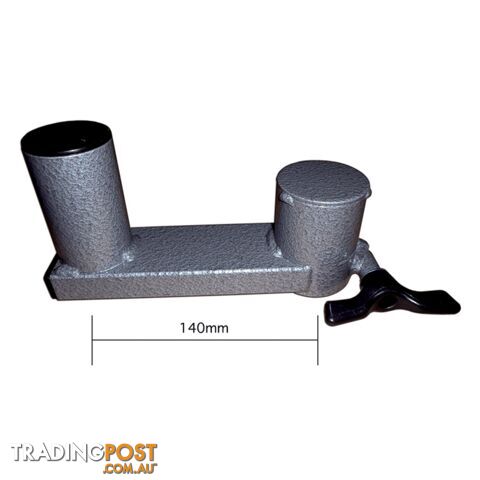Wine Glass Extension in Grey Hammer-tone (140mm)