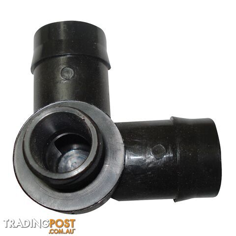 25mm Barbed x 1/2" BSP Male Threaded Corner Elbow