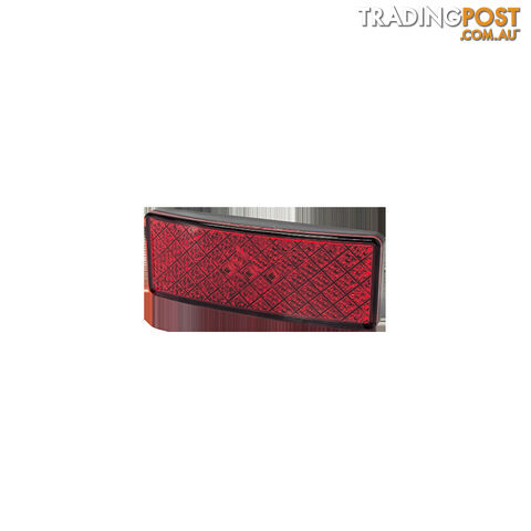 COAST RV 12-24V Low Profile LED Reflector - 100mm x 38mm - Amber