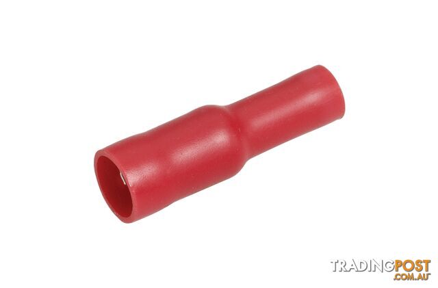 NARVA 4.0mm RED Female Bullet TERMINAL t/s 2.5-3mm - 100 Per Box. 56150