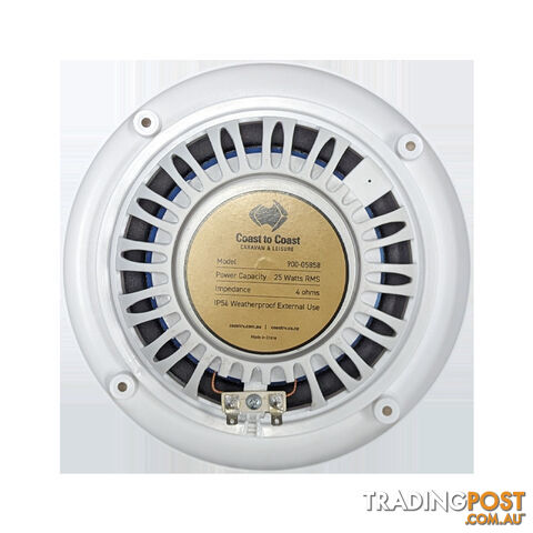 Ultra Slim-Mount Full-Range IP56 Outdoor 6.5" Speaker - 25W RMS - White - photo 2 of 2