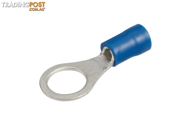 NARVA BLUE 8.4mm BLUE Ring TERMINAL t/s 4mm - 100 Per Box. 56182