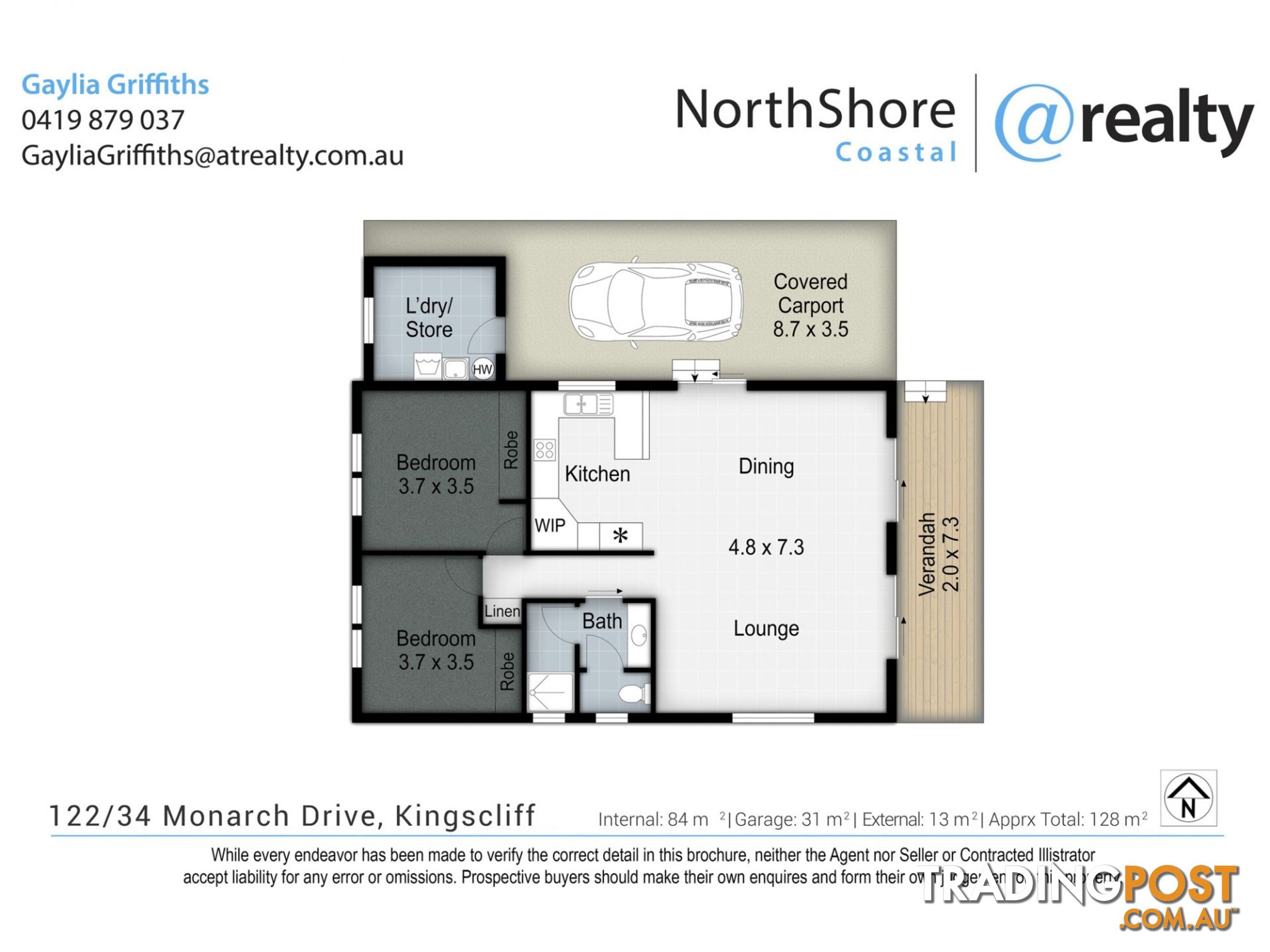 122 34 Monarch Drive Kingscliff NSW 2487