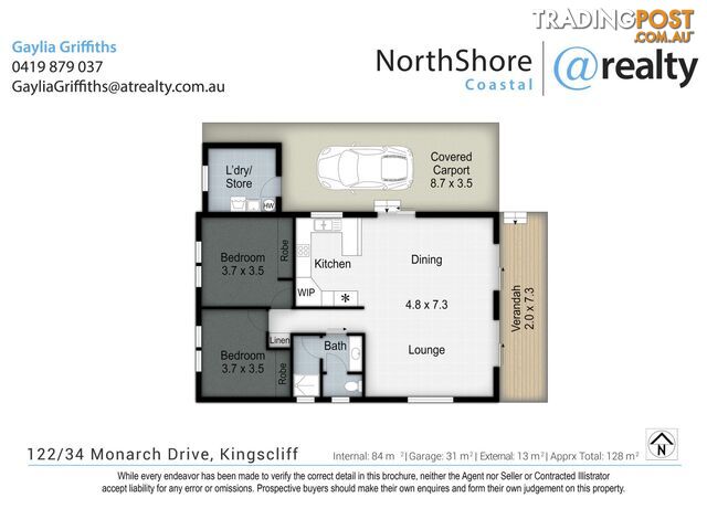 122 34 Monarch Drive Kingscliff NSW 2487