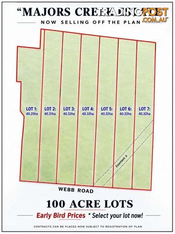 Lots 1-7 Webb Road Majors Creek QLD 4816