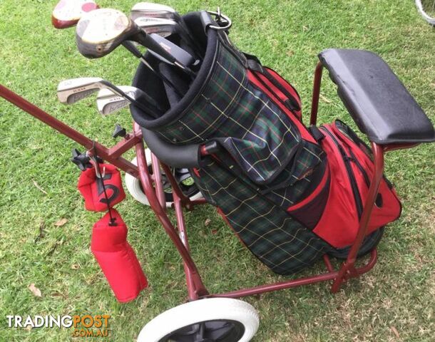 Golf clubs X 7 & buggy Right handed Ram XS-3000 Golf Clubs as p - photo 3 of 4