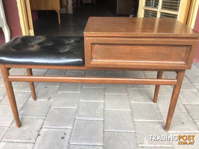 Vintage telephone Table seat Made in Australia by Burgess Uph