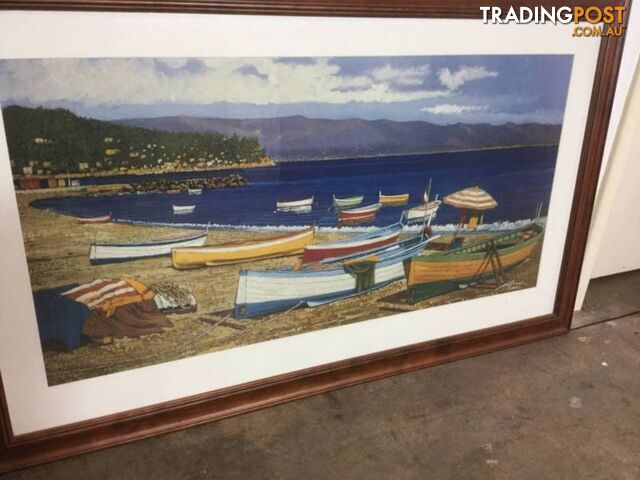 Framed print #7 125cm 76cm $30 Boats