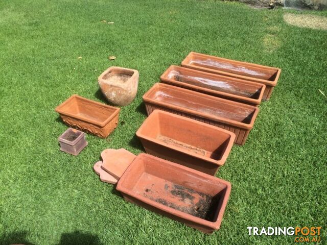 Terracotta plant pots Rectangular