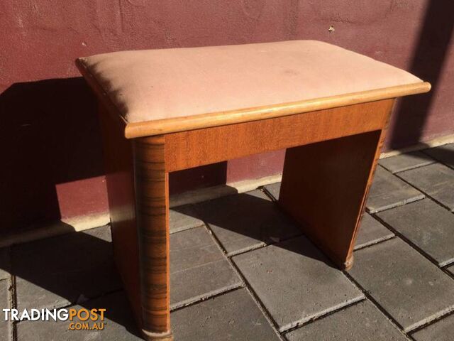 Small Art Deco design stool W47cm D 27cm H 38cm $20