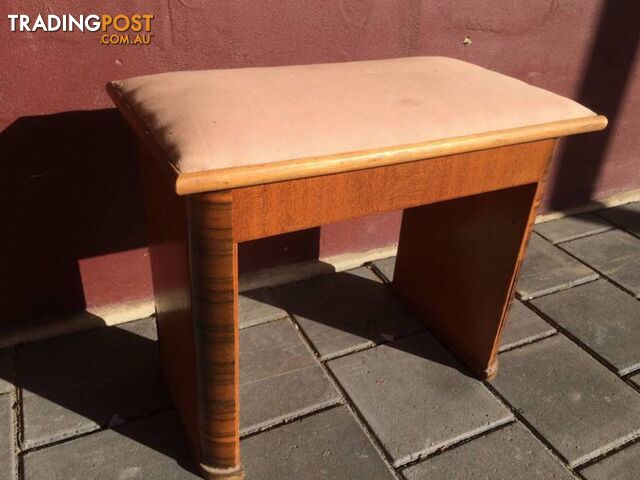 Small Art Deco design stool W47cm D 27cm H 38cm $20