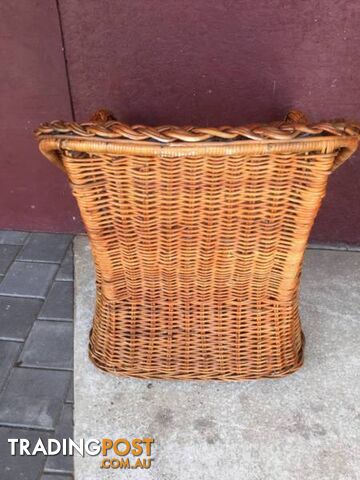 Large wicker armchair W 67cm Seat height 42cm $50 - photo 3 of 4
