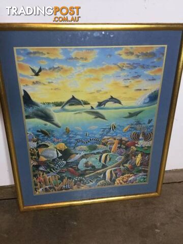 Framed print #20 Ocean scene $20 75cm X 88cm