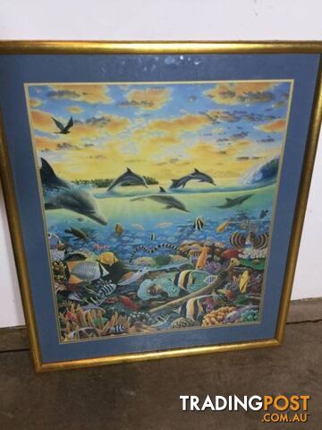 Framed print #20 Ocean scene $20 75cm X 88cm