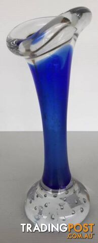 Aseda scandinavian bud vase sapphire blue Height 21 cm Good c