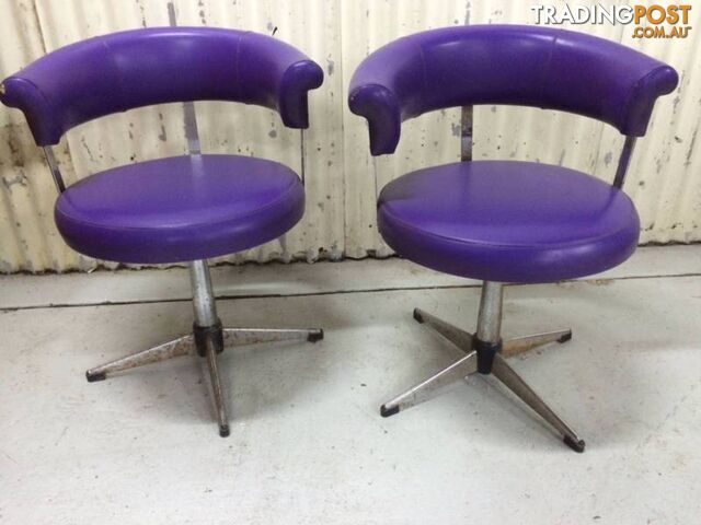 Vintage Retro swivel chair X 2 ready for restoration "Ultra" NS