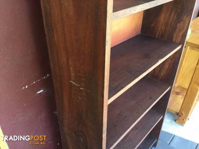 Bookcase Book shelf Jarrah Jarrah shelves & sides. Plywood back. - photo 4 of 5
