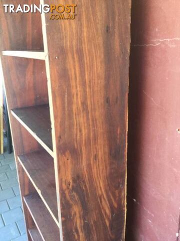 Bookcase Book shelf Jarrah Jarrah shelves & sides. Plywood back. - photo 5 of 5