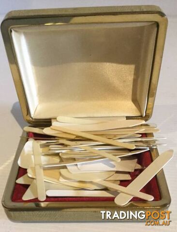 63 vintage gentlemen collar stays All shapes and sizes From Eng