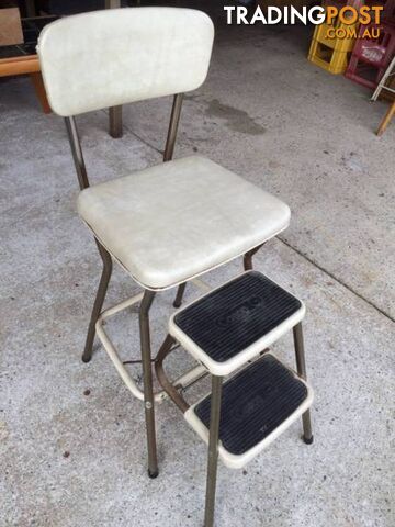 Vintage Step stool. Stool with 2 steps. Seat height 60cm Ha - photo 2 of 4