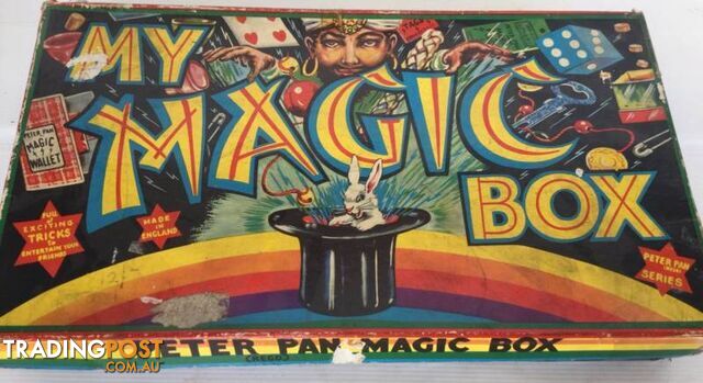 Vintage my magic box Peter Pan 1950s to 1960s Box is damaged W