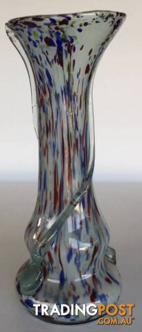 Large Murano splatter glass vase Good condition H 30 cm Bas