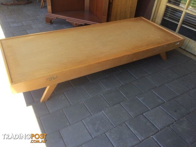 Vintage mid century wooden Bed base
