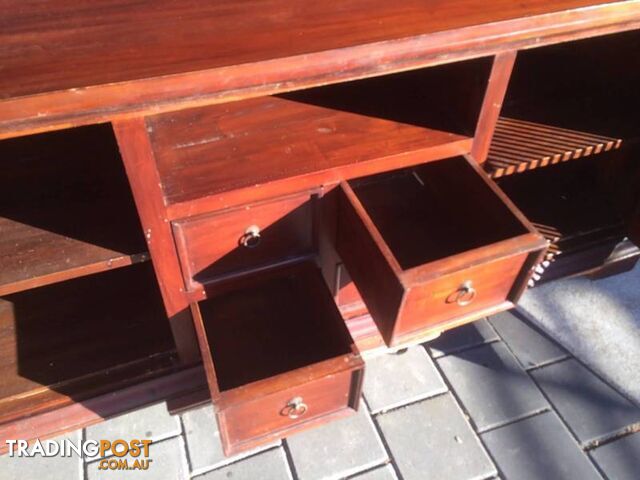TV entertainment unit cabinet Teak L 180cm W 73 cm H 76cm Ind - photo 2 of 5