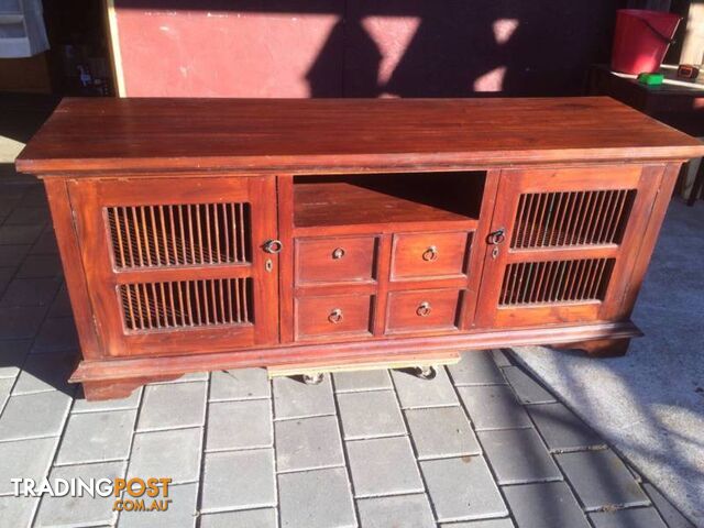 TV entertainment unit cabinet Teak L 180cm W 73 cm H 76cm Ind