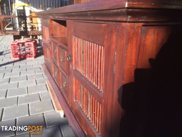 TV entertainment unit cabinet Teak L 180cm W 73 cm H 76cm Ind - photo 5 of 5