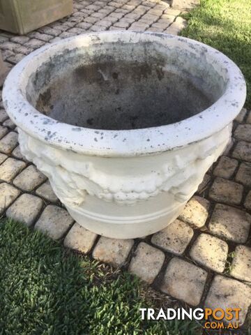 Vintage Concrete plant pot x 3 - photo 5 of 6