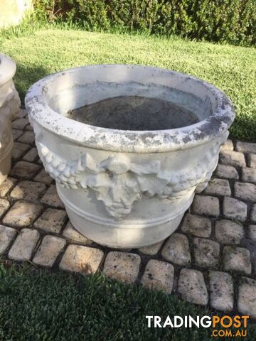 Vintage Concrete plant pot x 3 - photo 3 of 6