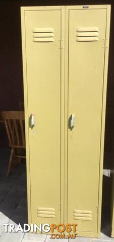 Set of 2 full length lockers Workplace storage workplace locker.