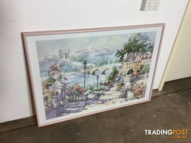 Framed print #10 French 101cm X 71cm $20 - photo 2 of 4