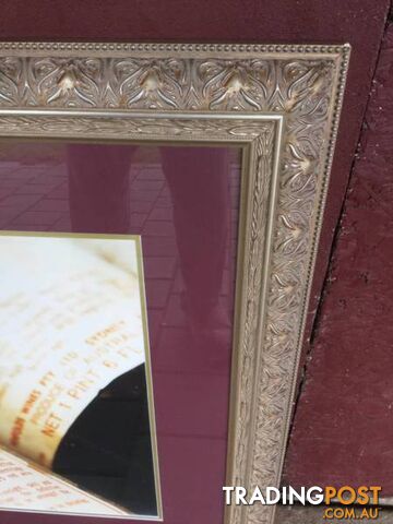 Penfolds print in decorative frame Penfolds Grange Hermitage print - photo 3 of 4