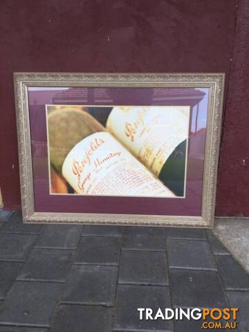 Penfolds print in decorative frame Penfolds Grange Hermitage print - photo 2 of 4